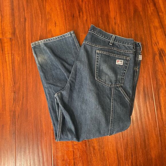 Tyndale FRMC Fire Resistant Arc Rated Workwear Jeans Men's Size 42x31 Blue F290T - Picture 3 of 12